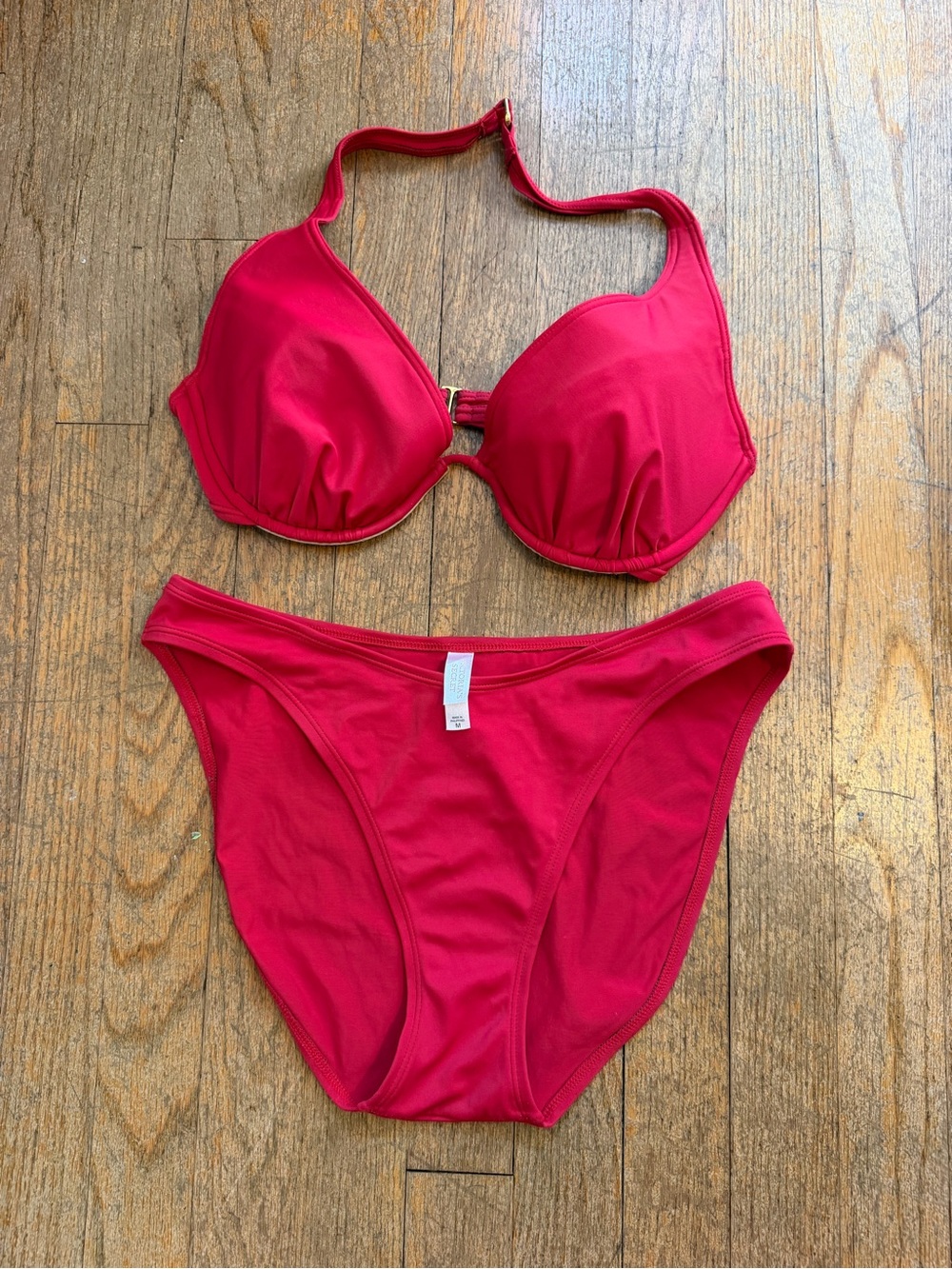 Victoria's Secret Red Halter Bikini Set